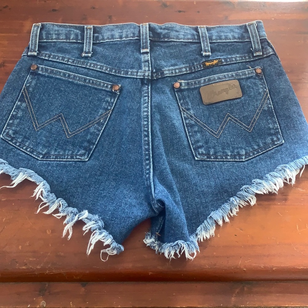 Wrangler Reworked Cut-Off Denim Shorts! Size 28!